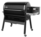 Weber SmokeFire 23510001 Pellet Grill, 1008 sq-in Primary Cooking Surface, Side Shelf Included: Yes, Steel Body, Black